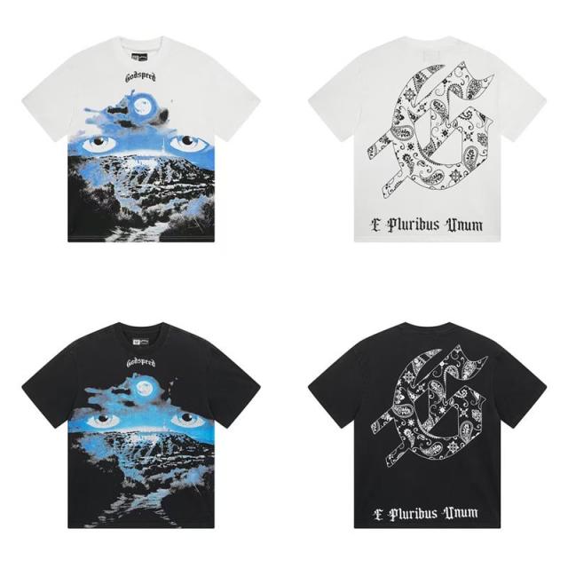 Godspeed Skull T-Shirt White Black