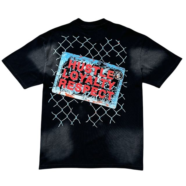 Hellstar Wrestling Arm Letter Print Washed Version Tee