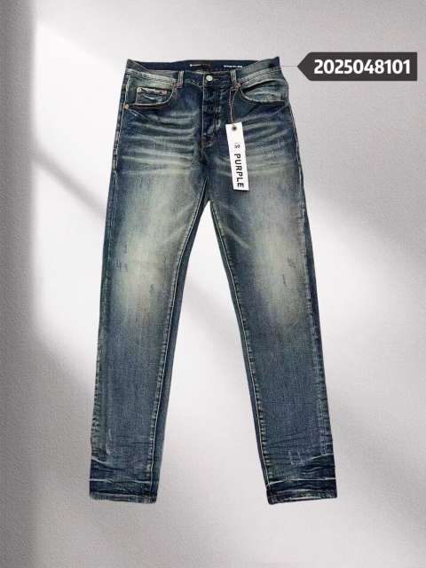 1:1 quality version Purple Washed blue Jeans