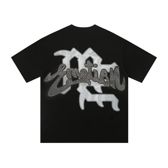 Mixed Emotion Front and back rhinestone angel print Tee