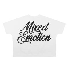 Mixed Emotion Front and back diamond cupid print Tee 2 colors