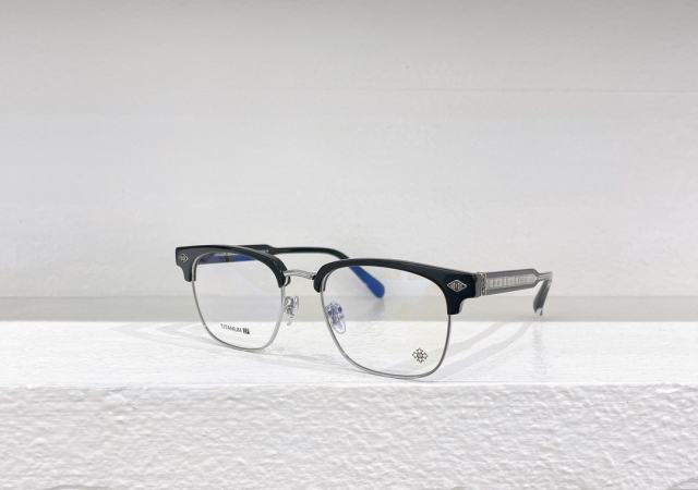 1:1 quality version titanium Sanskrit letters half-frame business glasses 4 colors