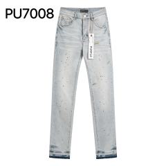 Purple Burnished White Splash Jeans