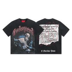 Godspeed Skull T-Shirt Beige Black