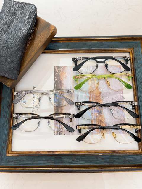 1:1 quality version Semi-metal rimmed glasses 6 colors