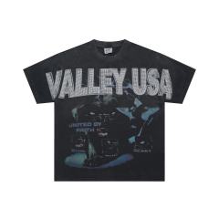Vale Forever Beast Burned diamond Print Washed Version Tee