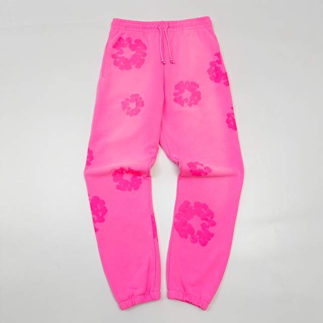 1:1 quality version 28219069 Kapok Fluorescence Powder Printed Sweatpants