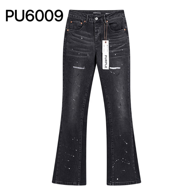 28216333 White Star Dot Bell-bottom Jeans