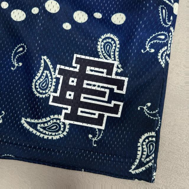 1:1 quality version Eric Emanuel EE Navy Cashew Flower Print Breathable Shorts