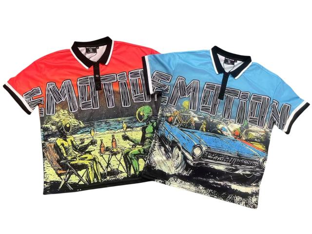 28208856 Alien Car Print Polo Shirt 2 colors