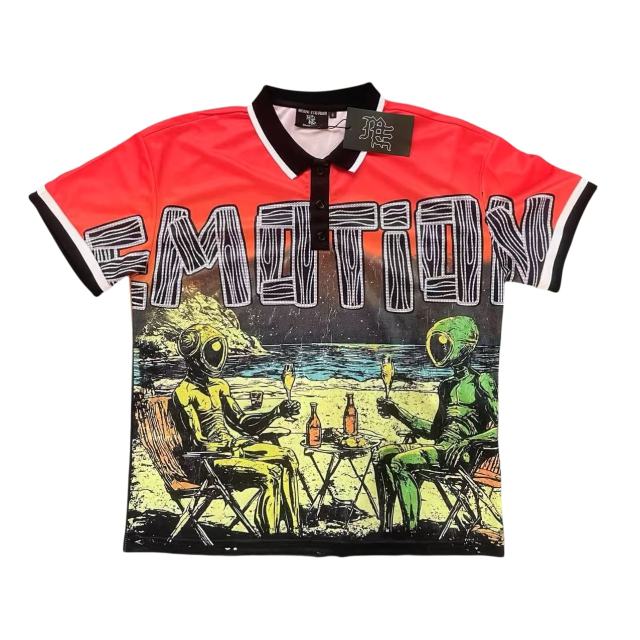 28208856 Alien Car Print Polo Shirt 2 colors