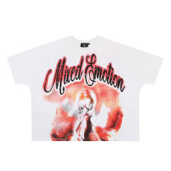 28220006 Front & Back Diamond Inkjet Print Tee 2 colors