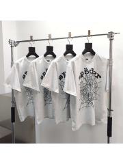 1:1 quality version 28207191 Black Letter Black Net Printed Tee