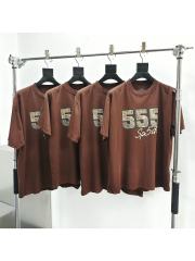 1:1 quality version 28207193 Tree grain Number Printed Tee