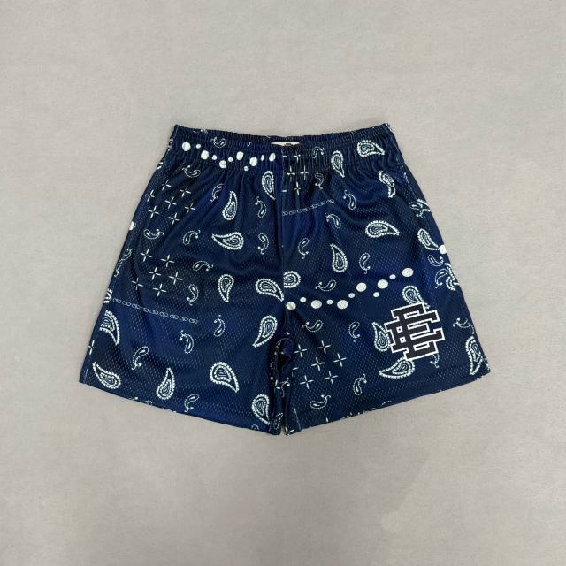 1:1 quality version Eric Emanuel EE Navy Cashew Flower Print Breathable Shorts