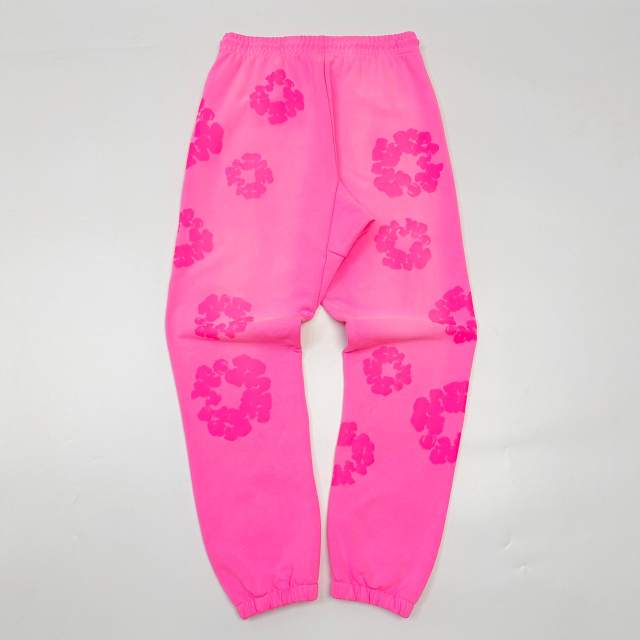 1:1 quality version 28219069 Kapok Fluorescence Powder Printed Sweatpants
