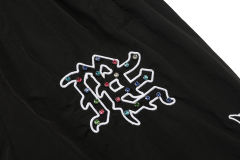 28216326 Embroidered Logo Colorful Rhinestone  Nylon Jacket & Pants Set