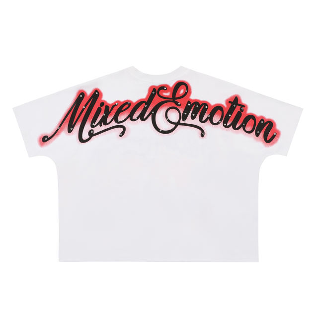 28220006 Front & Back Diamond Inkjet Print Tee 2 colors