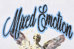 28220006 Front & Back Diamond Inkjet Print Tee 2 colors