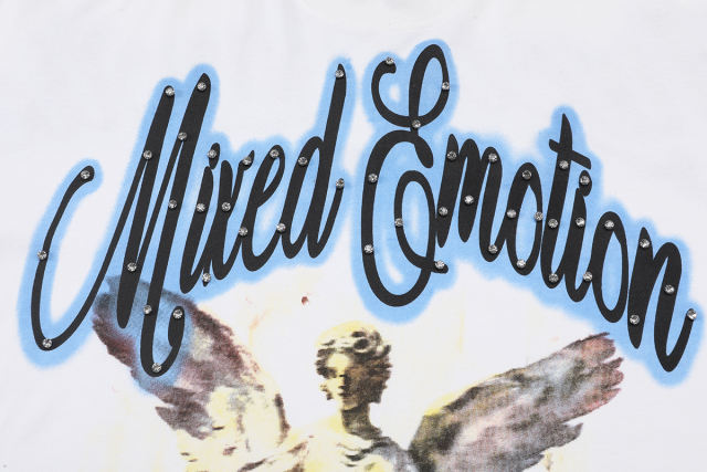 28220006 Front & Back Diamond Inkjet Print Tee 2 colors