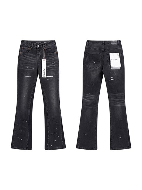 28216333 White Star Dot Bell-bottom Jeans