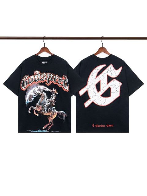 Godspeed Horse Skeleton Print Tee