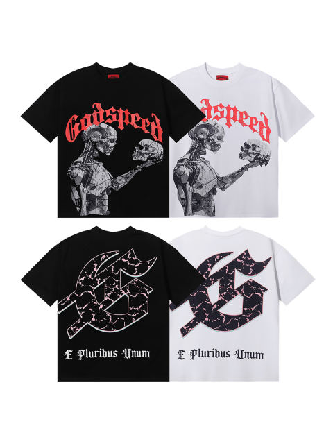 Godspeed Fragment Skull Dialogue Print Tee 2 colors