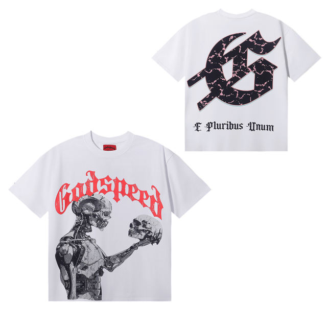 Godspeed Fragment Skull Dialogue Print Tee 2 colors
