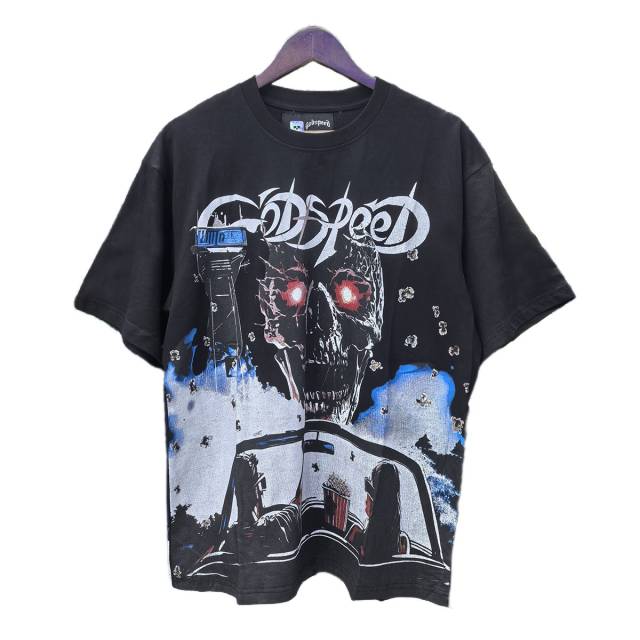 Godspeed 3D Movie Skull Print Tee 2 colors
