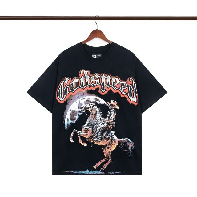 Godspeed Horse Skeleton Print Tee
