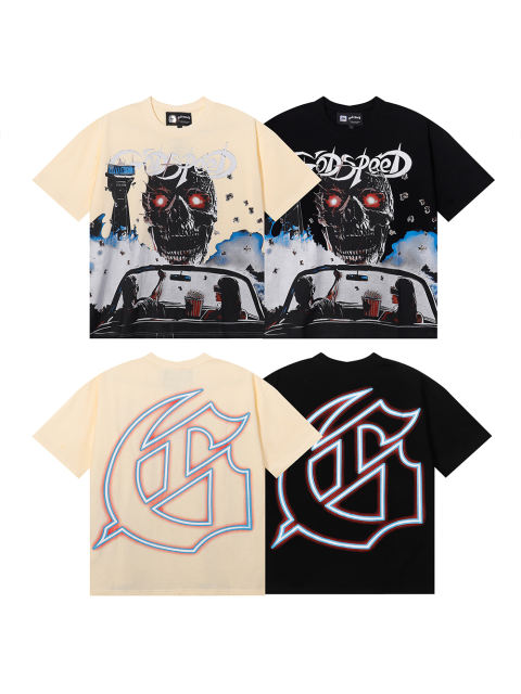 Godspeed 3D Movie Skull Print Tee 2 colors