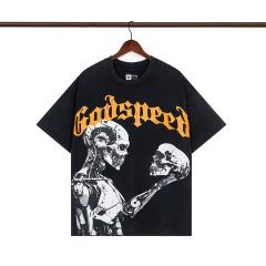 Godspeed Robot skull Printed Washed Tee 2 colors