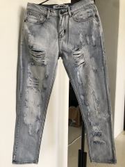 [Special Offer] Off White Rose Embroidered Jeans - 30