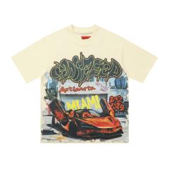 Godspeed Pastel Cowboy Letter Print Tee 2 colors