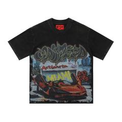 Godspeed Pastel Cowboy Letter Print Tee 2 colors