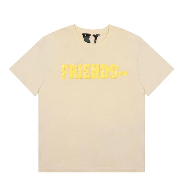 Vlone T-Shirt Black Khaki