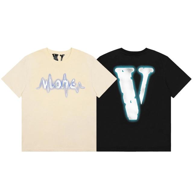 Vlone T-Shirt Black Khaki