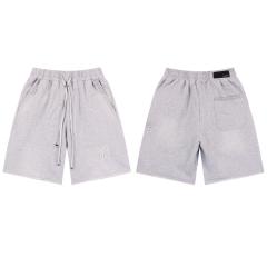 Amir* Embroidery Shorts Black White