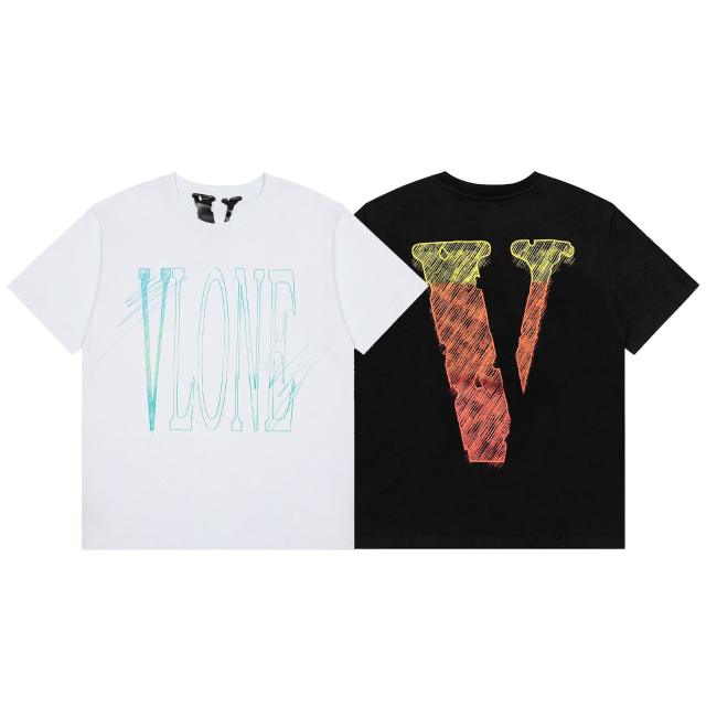 Vlone T-Shirt Black White