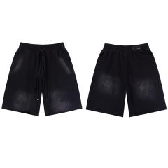 Amir* Embroidery Shorts Black White