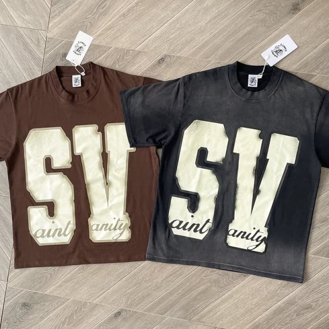 1:1 Top Quality Saint Vanity Distressed T-Shirt