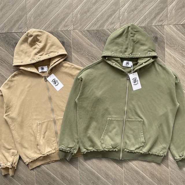 1:1 Top Quality Saint Vanity VAIN Hoodie Pants Khaki Green