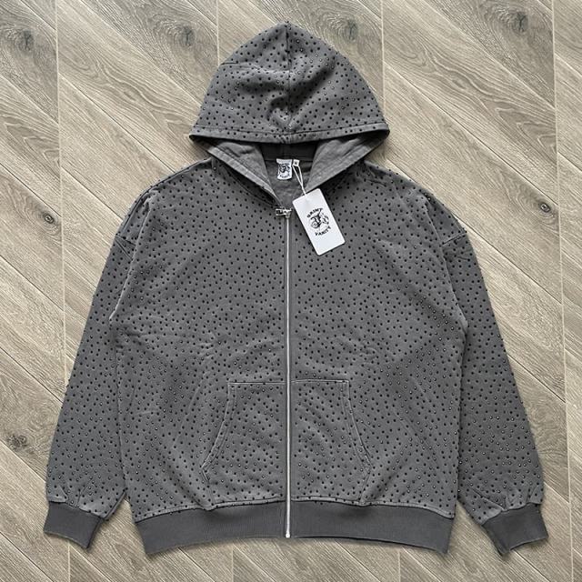 1:1 Top Quality Saint Vanity Rhinestone Hoodie