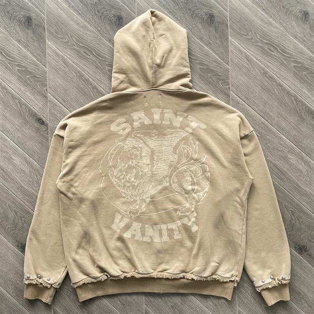 1:1 Top Quality Saint Vanity VAIN Hoodie Pants Khaki Green