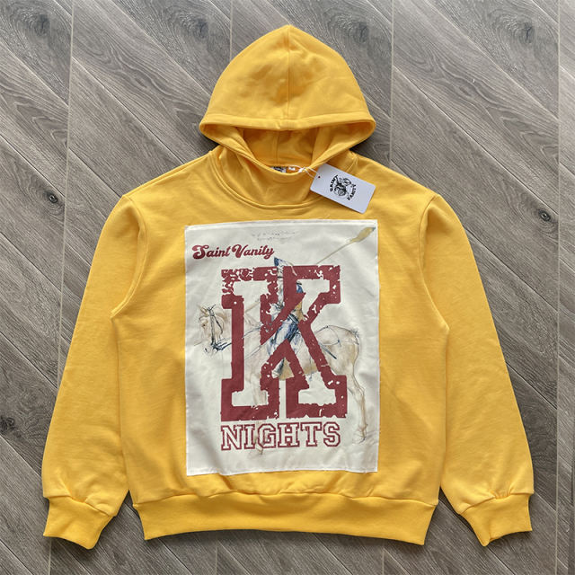 1:1 Top Quality Saint Vanity K Hoodie Yellow