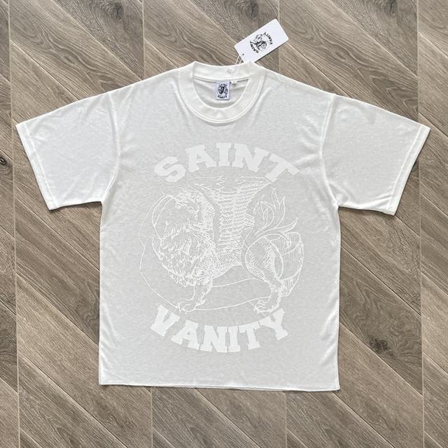 1:1 Top Quality Saint Vanity Distressed T-Shirt
