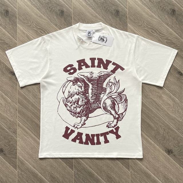 1:1 Top Quality Saint Vanity Distressed T-Shirt
