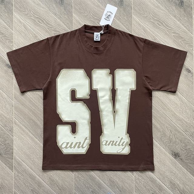 1:1 Top Quality Saint Vanity Distressed T-Shirt