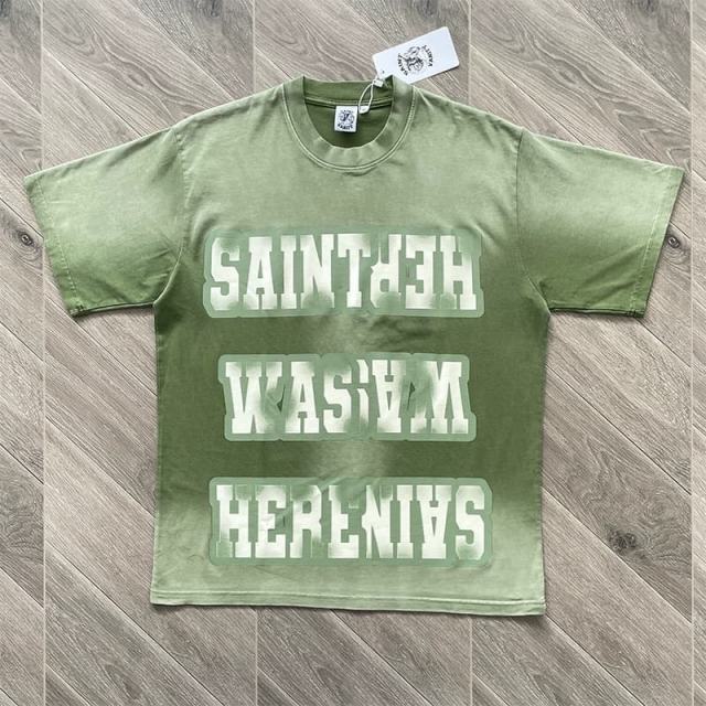1:1 Top Quality Saint Vanity Distressed T-Shirt