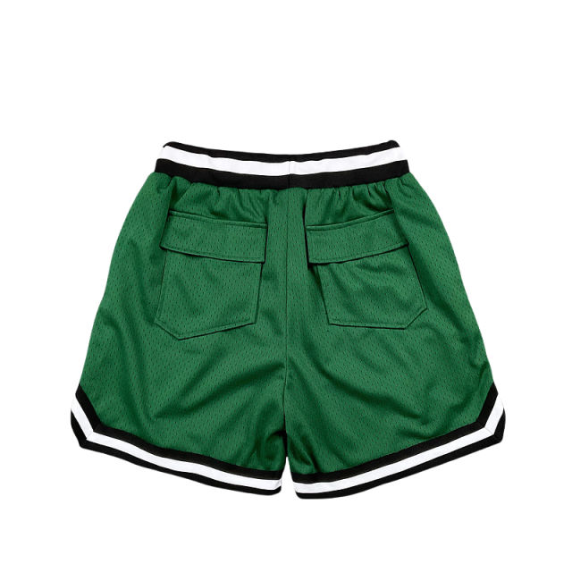 Rhude Color-blocking letter print breathable shorts 4 colors